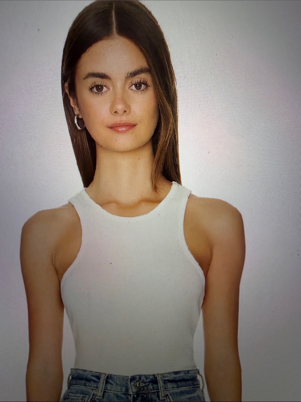 NWT Anine Bing Eva Crewneck Tank Top large